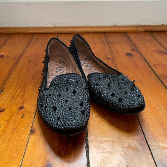 Satin and Spikes Leather Loafer Flat 🖤✨ - Picture 2 of 15